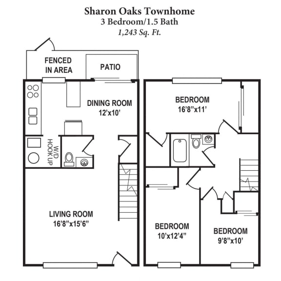 Floor Plans of Forest Park Apartments in Forest Park, OH